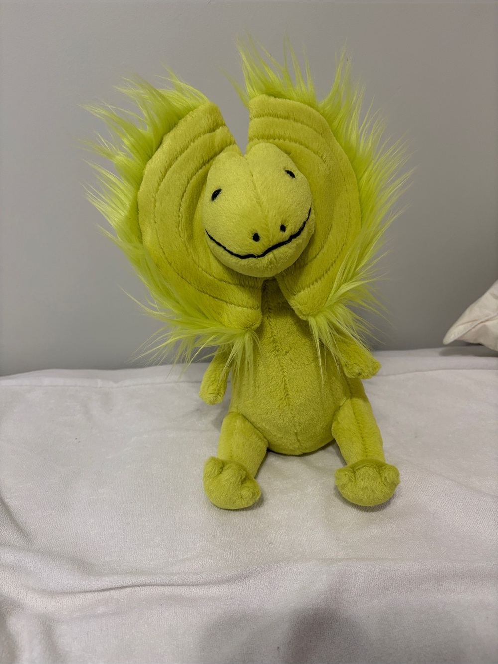 Jellycat Lime Green Fuzzy-Mane Creature Plush
